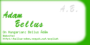 adam bellus business card