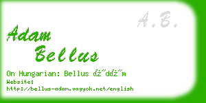 adam bellus business card